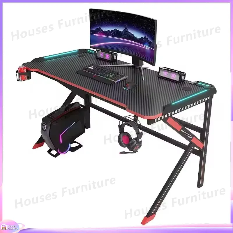 Adjustable Height RGB LED Gami - огляд і ціна Desk Setup L Shaped