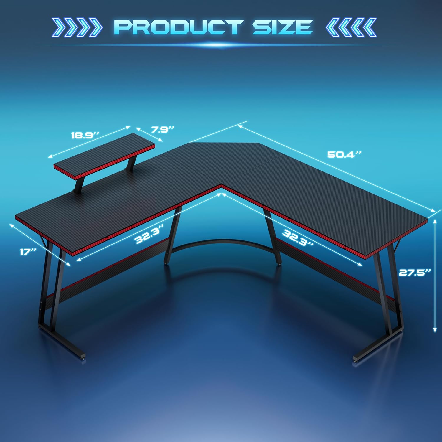 L-Shaped Adjustable Gaming Des - огляд і ціна Desk Setup L Shaped